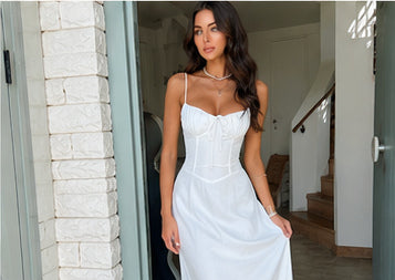 LONG CORSET DRESS