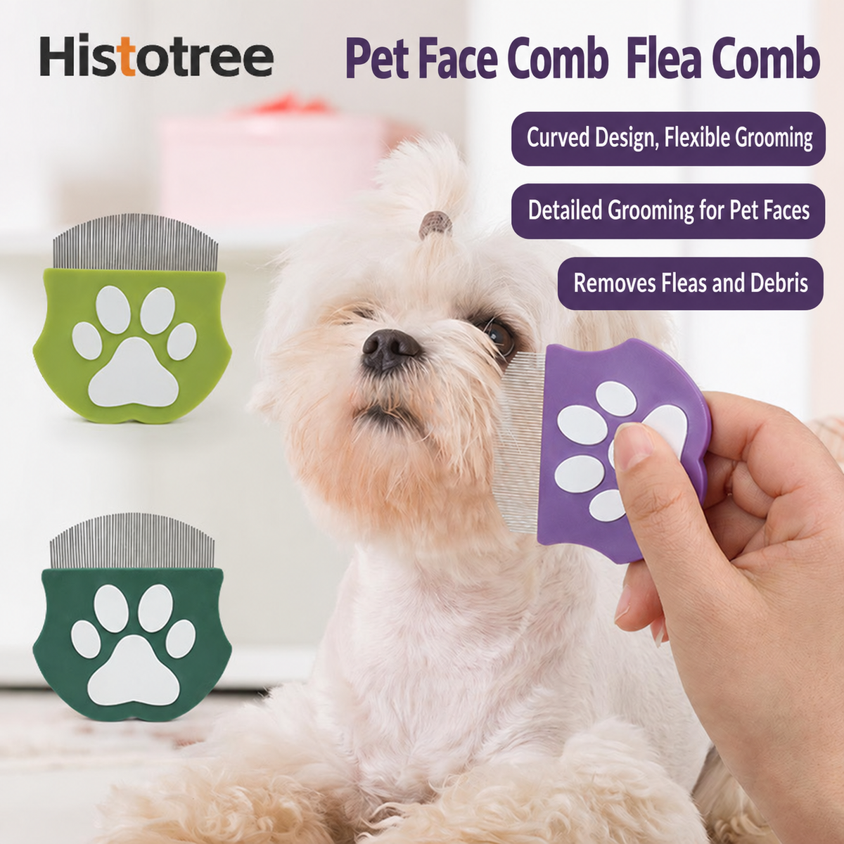 Pettine per Viso per Cani e Gatti